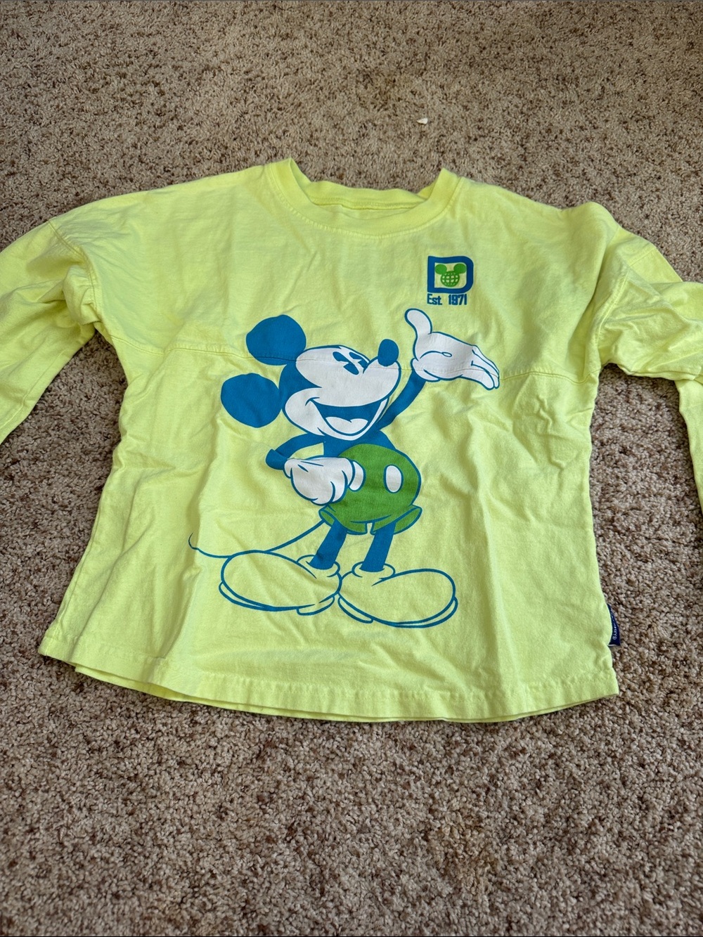 Disney Spirit Jersey Neon yellow